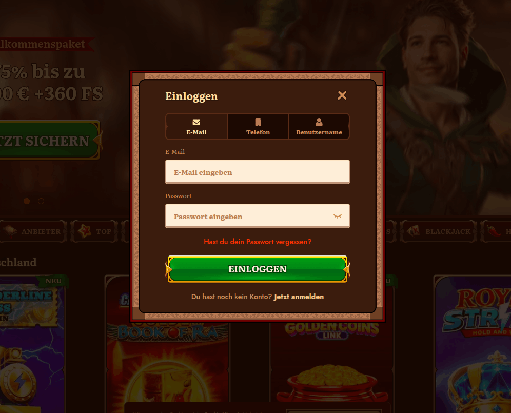 WildRobin Casino Login